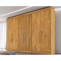 Guarda Roupa Casal Potente c/6 Gavetas e 6 Portas c/ 2 Ripadas Peroba - Europa