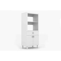 Paneleiro de Cozinha Modulado  BL-3305 c/ 2 Portas e 1 Gaveta (1 Forno) Branco - Tecno Mobili