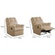 Poltrona Reclinável p/ Sala  Vermont Classic Zero Wall Giro e Balanço Courano Branco - Probel