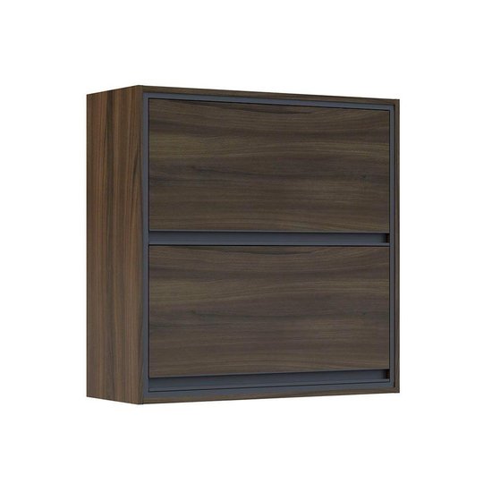 Armário Aéreo Cozinha Modulado  Canela c/ 2 Portas Nogueira - Telasul