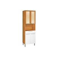Paneleiro de Cozinha Burguesa c/ 4 Portas e 1 Gaveta (1 Forno) 70cm Freijó/Branco - Nesher