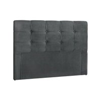 Cabeceira Cama Box Estofada Casal Casal Clean Plus Suede Cinza - Simbal