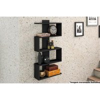 Prateleira de Quarto AM 3087 Preto - Movelbento