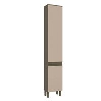 Paneleiro de Cozinha Modulado Connect 2 Portas 35cm Off White - Henn