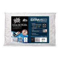 Travesseiro Viscoelástico Extravisco c/ Íons de Prata p/Fronha (50x70) - Fibrasca