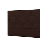 Painel de Cama Box Estofada Casal Lima Plus Veludo Cacau - Simbal