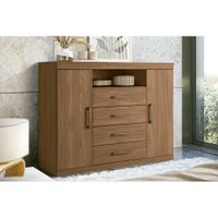 Cômoda Solteiro Master c/ 2 Portas 1 Nicho e 4 Gavetas Jatoba - Santos Andirá