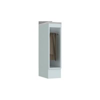 Balcão de Cozinha Modulado  c/ Porta Toalha Americana c/Tampo Branco - Henn