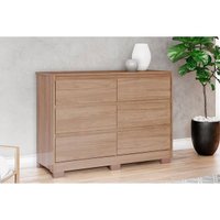 Cômoda Casal Ravenna c/ 6 Gavetas Jequitibá Brilho - Henn