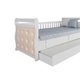 Multiuso de Quarto Bebê Kit Capitonê Courano p/ Berço Maria Bege - Peroba