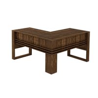 Mesa Canto p/Escritório ME4145 Nogal - Tecno Mobili