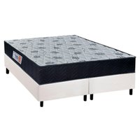 Cama Box Queen: Colchão Ortopédico Orthoflex Foggia Sogni Unic Face + Base CRC Courano White(158x198)