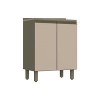 Balcão de Cozinha Connect c/ 2 Portas c/Tampo Duna/Cristal - Henn