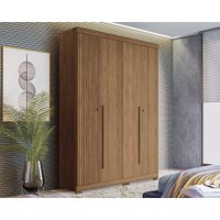 Guarda Roupa 4 Portas e 2 Gavetas c/ Pés Buriti Jatoba - Santos Andirá