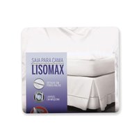 Saia Cama Box Solteiro Lisomax Branco (90x190) - Fibrasca