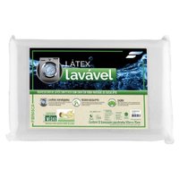 Travesseiro Látex Eucaliptus Lavável p/Fronha (50x70) - Fibrasca