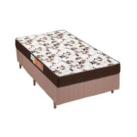 Cama Box Solteiro: Colchão Anatômico Polar D28/EP Orthoface + Base CRC Rústico Clean(78x188)