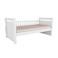 Cama Solteiro de Babá Maria Branco - Peroba