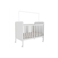 Berço Infantil Cloe 2 em 1 Branco - Peroba