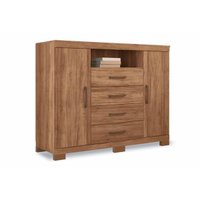 Cômoda Solteiro Master c/ 2 Portas 1 Nicho e 4 Gavetas Atacama - Santos Andirá