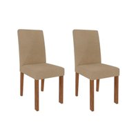Kit 2 Cadeiras Sala Jantar Maia  2 Un Savana/Suede Gengibre - Cimol