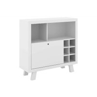 Adega de Sala Jantar AD5002 Bar  p/ 6 Garrafas Branco - Tecno Mobili