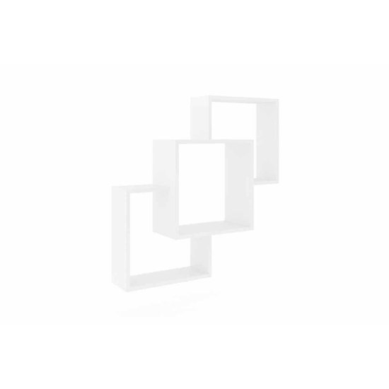 Cubos Decorativo Quarto Bebê Nicho AM 3080 Branco - Movelbento
