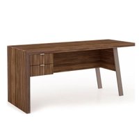 Mesa de Computador Solteiro ME4122 c/ 2 Gavetas Nogal/FendiOff - Tecno Mobili
