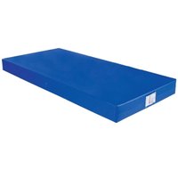 Colchão Solteiro Espuma D33 Hospitalar Impermeável  Napa Azul (88x178x12) - Ortobom