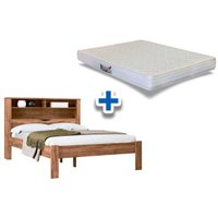 Colchão Casal Ortopédico Herval + Cama Invicta Atacama