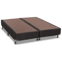 Cama Box Base Universal King Suede Black (193x203x30) - Ortobom