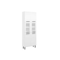 Paneleiro de Cozinha Modulado  Múltipla 6037 6 Portas (2 c/ Vidro) Branco - Bertolini