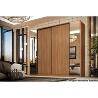 Guarda Roupa Casal 4 Portas c/ 2 Espelhos Laredo Amendola/Nude Prime TX - Demóbile