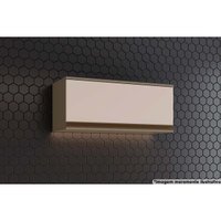 Armário de Geladeira p/ Cozinha Connect 80cm 1 Porta Basculante Duna/Cristal - Henn