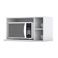 Armário Aéreo Cozinha Modulado Essência para Micro-ondas 80cm Branco - Henn