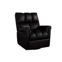 Poltronas de Amamentação Reclinável Aspen Romana Zero Wall Giro e Balanço Courano Preto - Probel