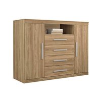 Cômoda Casal Master c/ 2 Portas 1 Nicho e 4 Gavetas Atacama - Santos Andirá