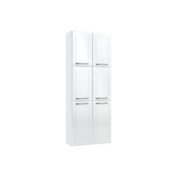 Paneleiro de Cozinha Modulado  Topázio c/ 6 Portas Branco - Telasul