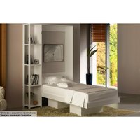 Cama Multifuncional Juvenil Solteiro Articulada Dobrável CM8013 Branco - Tecno Mobili