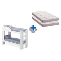 Colchão Physical Ortobom (2un) + Beliche Bia Branco