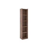 Estante de Livros ESM206 c/ 4 Prateleiras Rustico - Movelbento