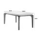 Conjunto: Mesa Sala Jantar Londrina Tampo Madeirado c/ Vidro 180cm + 6 Cadeiras Imperatriz Imbuia/Bege - Rufato