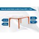 Conjunto: Mesa Sala Jantar Londrina Tampo Madeirado c/ Vidro 180cm + 6 Cadeiras Imperatriz Imbuia/Bege - Rufato