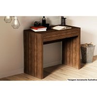 Mesa Escrivaninha Juvenil ME4107 c/ 1 Gaveta Nogal - Tecno Mobili