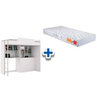 Colchão Platinum Orthocrin + Beliche Office New Multifuncinal Branco