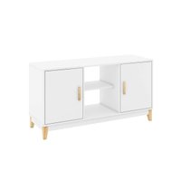Rack para TV LE6011 até 43 Polegadas c/ 2 Portas Branco - Movelbento