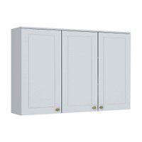 Armário Aéreo Cozinha Modulado  Americana 3 Portas Branco - Henn