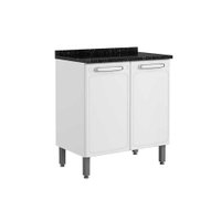 Balcão de Cozinha Modulado  Evidence 7120 2 Portas c/Tampo Branco - Bertolini
