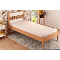 Cama Solteiro CM8006 Amêndoa/Branco - Tecno Mobili