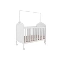 Berço / Mini Cama Infantil Elô 2 em 1 Branco - Peroba